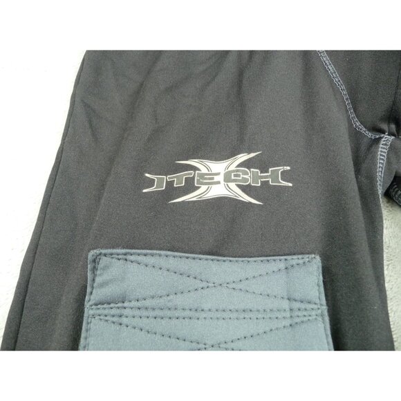 Itech Full Ultimate Boys One Piece Large Black Mesh Detail Pockets Long Sleeve - Picture 2 of 13